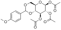 4,6-Di-O-(p-methoxybenzylidene)-1,2,3-tri-O-acetyl-β-D-glucopyranose